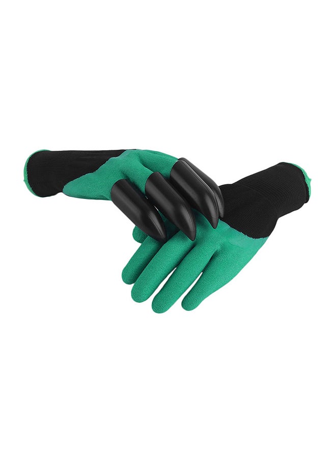 Waterproof Household Gloves Green/Black