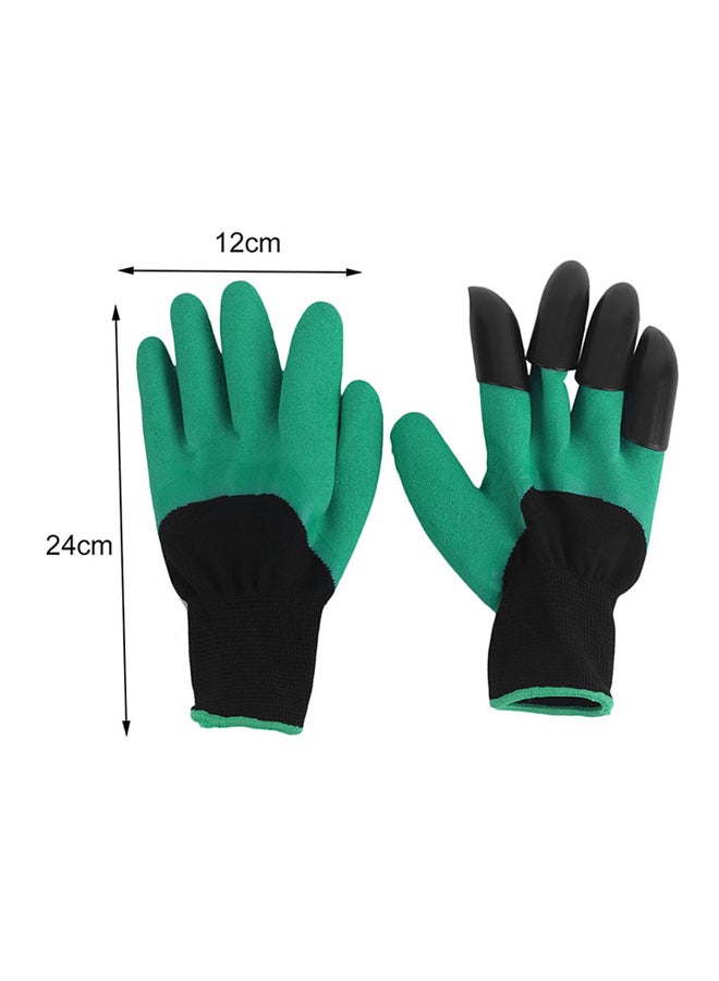 Waterproof Household Gloves Green/Black