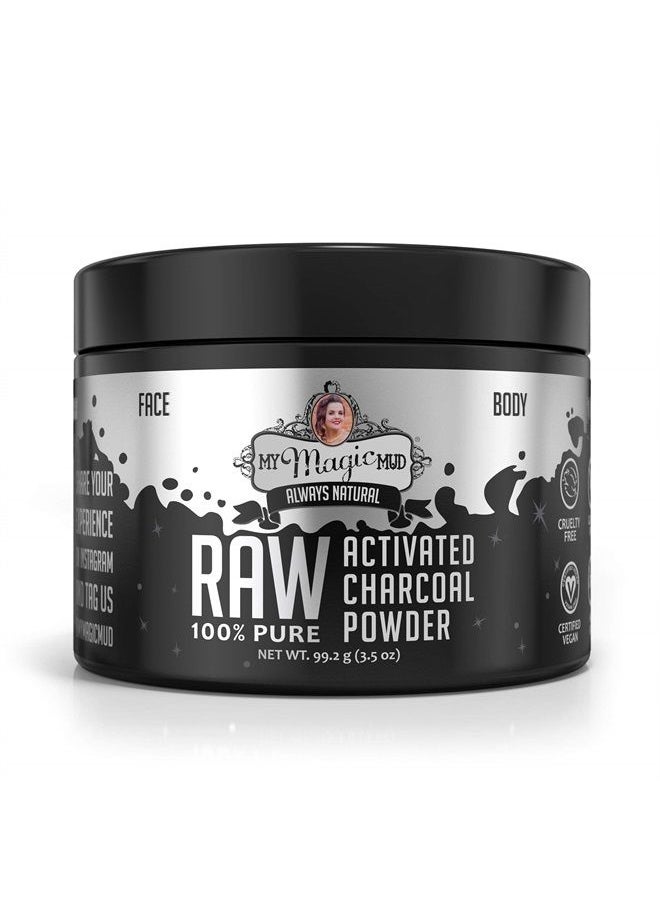 My Magic Mud Raw 100% Pure, Activated Charcoal Powder, 3.5 oz (99.2 g)