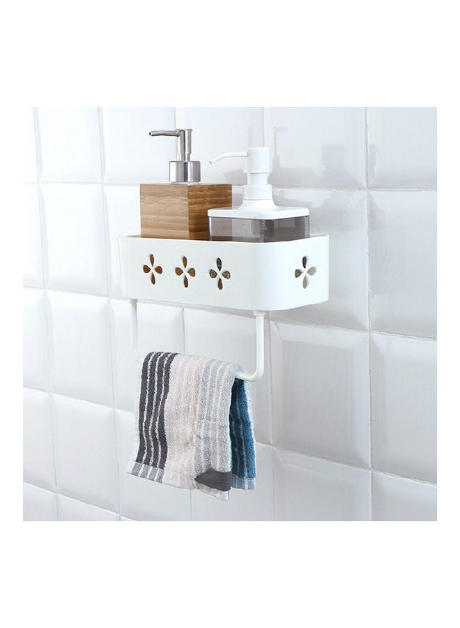 Wall Mounted Multifunctional Storage Rack White