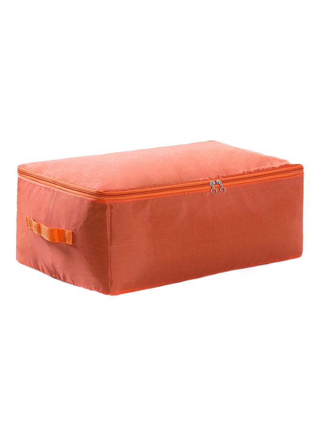 Portable Folding Dust-Proof Large Capacity Home Quilt Pillow Bed Storage Bag Orange