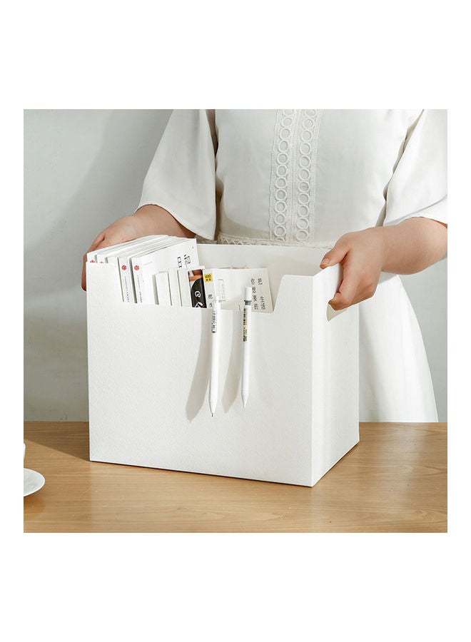 Office Desk Stationery Organizer White