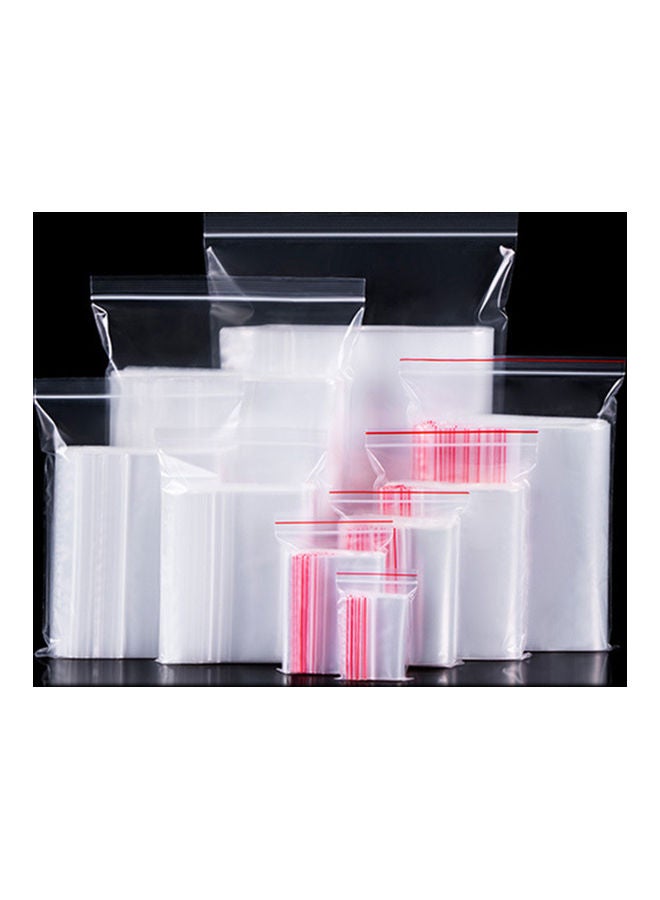 100-Piece Plastic Storage Bags Clear