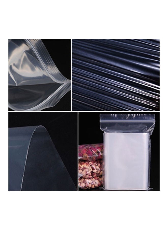 100-Piece Plastic Storage Bags Clear