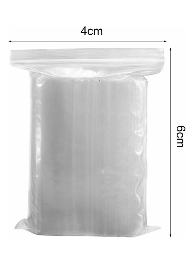 100-Piece Plastic Storage Bags Clear