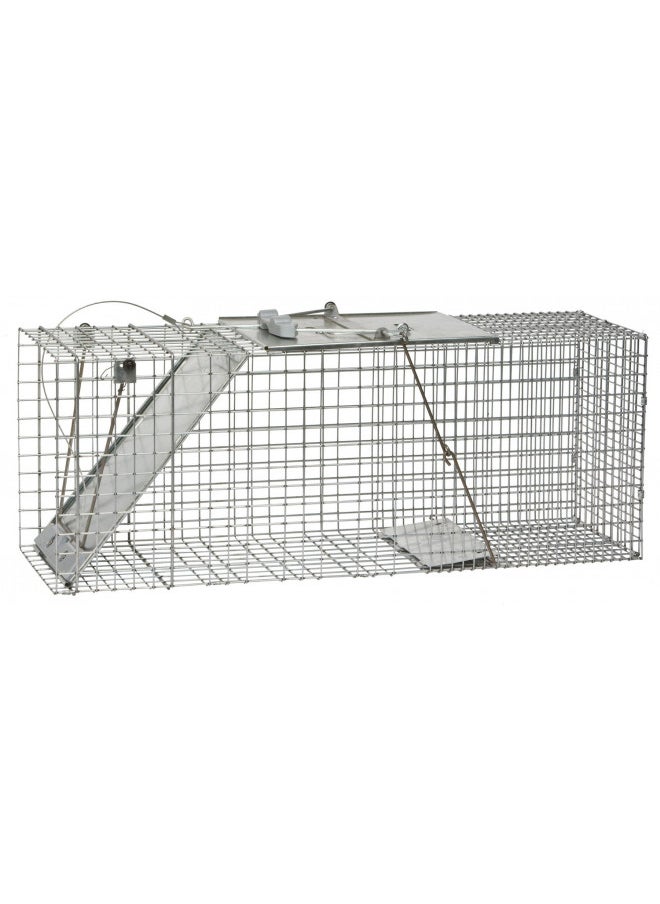 Havahart 1085 Large 1-Door Easy Set & Release Humane Live Animal Trap for Armadillos, Cats, Groundhogs, Muskrats, Nutria, Opossums, Racoons, Skunks, and Other Similar-Sized Animals