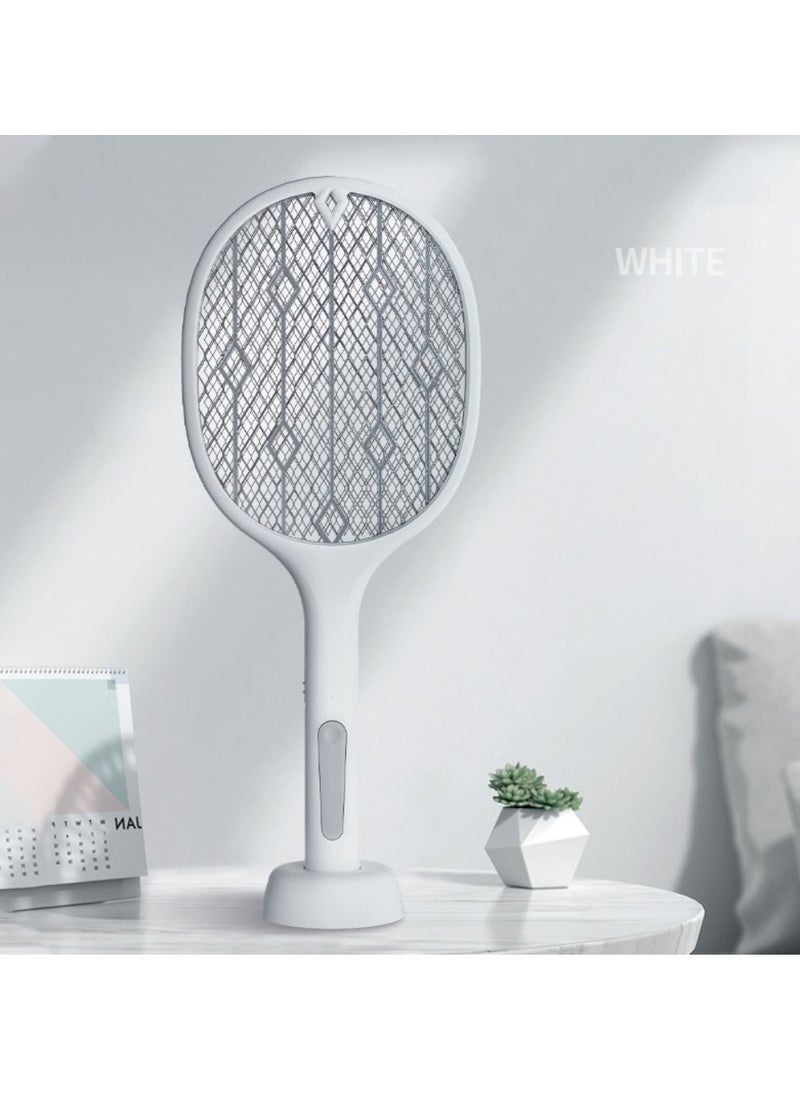 Bug Zapper Racket, Rechargeable Electric Fly Swatter, Mosquito Swatter for Indoor and Outdoor