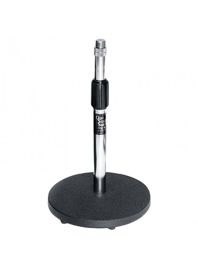 On-Stage DS7200C Adjustable Desktop Microphone Stand, Chrome