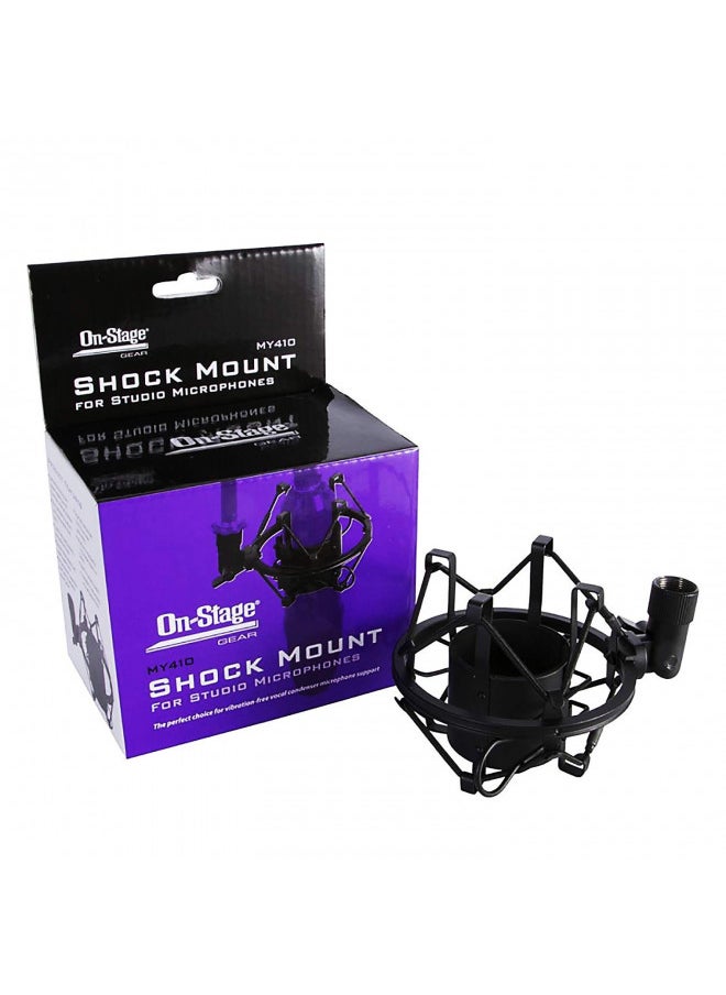 On-Stage MY410 Studio Microphone Shock Mount, Black