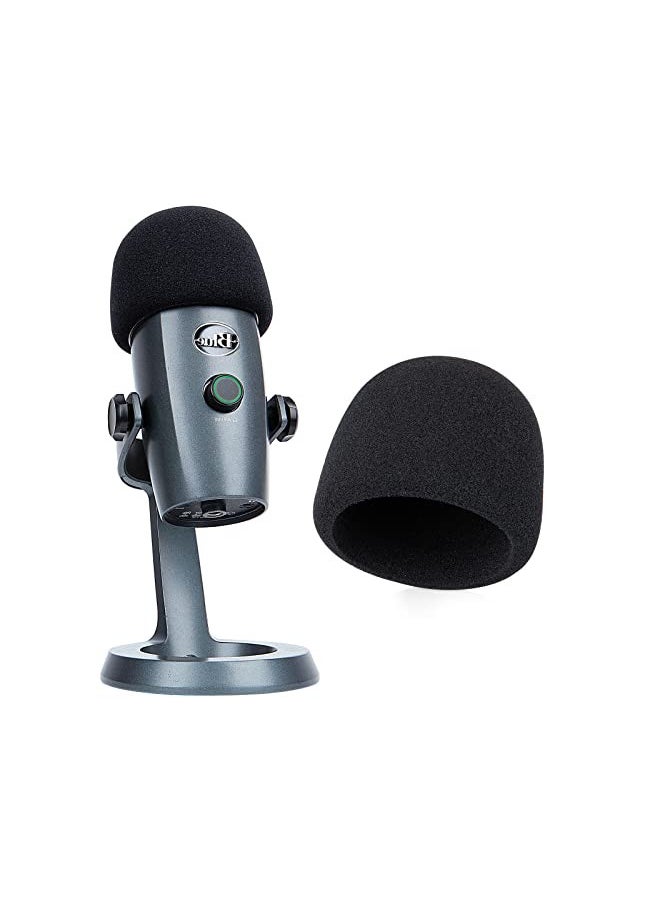 YOUSHARES Yeti Nano Microphone Foam Windscreen - Mic Wind Cover Pop Filter Foam Cover, Professional Customized for Blue Yeti Nano, The Thicker Blue Yeti Nano Pop Filter is a Good option.