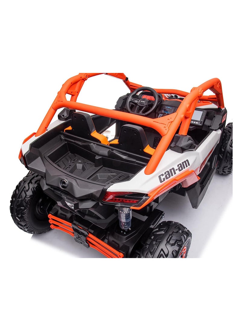 Lovely Baby Kids Battery Operated Powered Riding On Jeep LB 1000EL with Remote Control Electric Ride on Car & LED Lights Music Player Orange