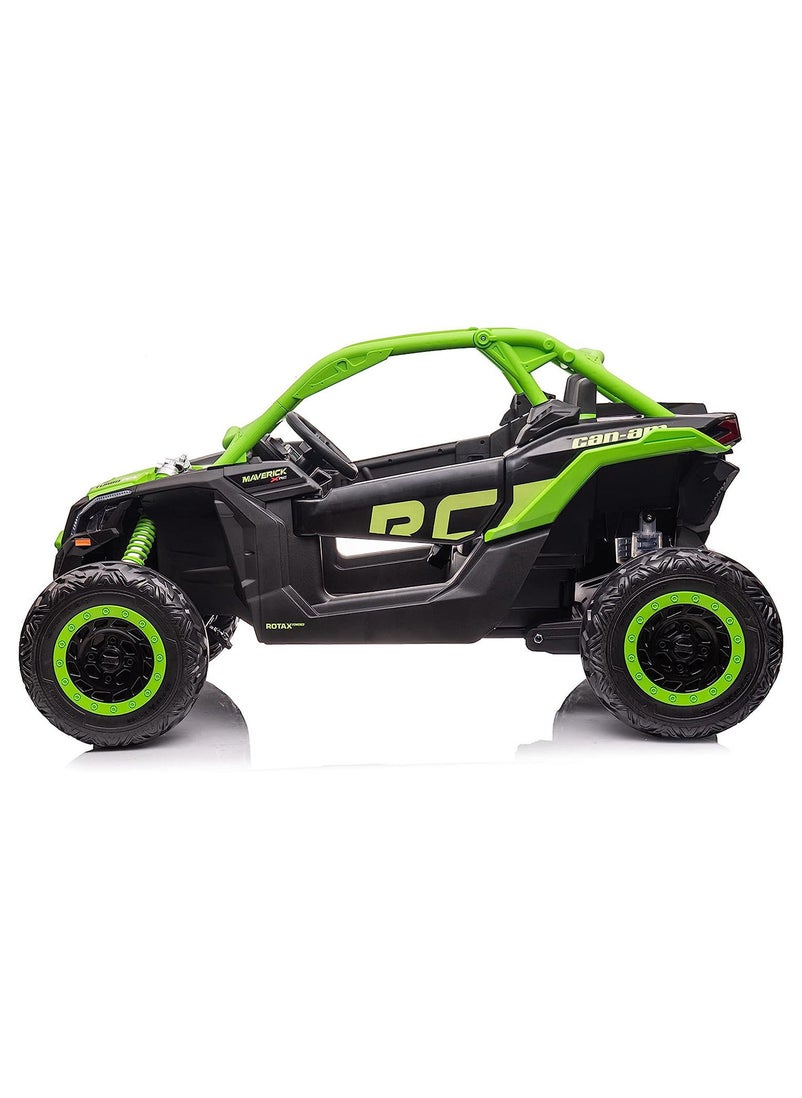 Lovely Baby Kids Battery Operated Powered Riding On Jeep LB 1000EL with Remote Control Electric Ride on Car & Led Lights Music Player Green