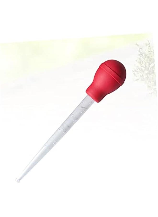 1pc Barbecue Seasoning Fluid Silicone Turkey Baster Glass Turkey Baster Liquid Baster Silicone Light Bulbs Seasoning Tube Meat Baster Lab Bread Roast