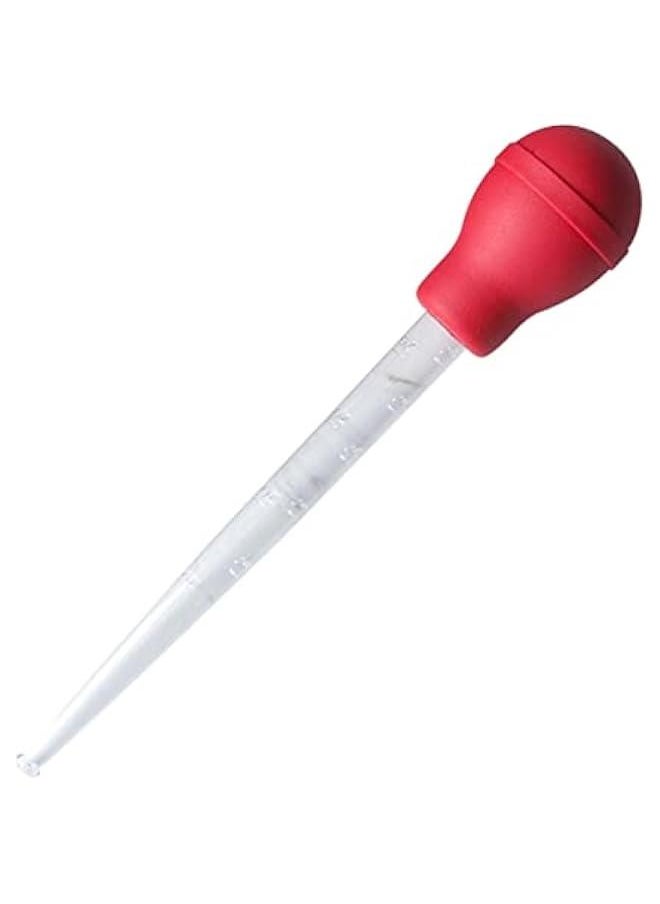 1pc Barbecue Seasoning Fluid Silicone Turkey Baster Glass Turkey Baster Liquid Baster Silicone Light Bulbs Seasoning Tube Meat Baster Lab Bread Roast