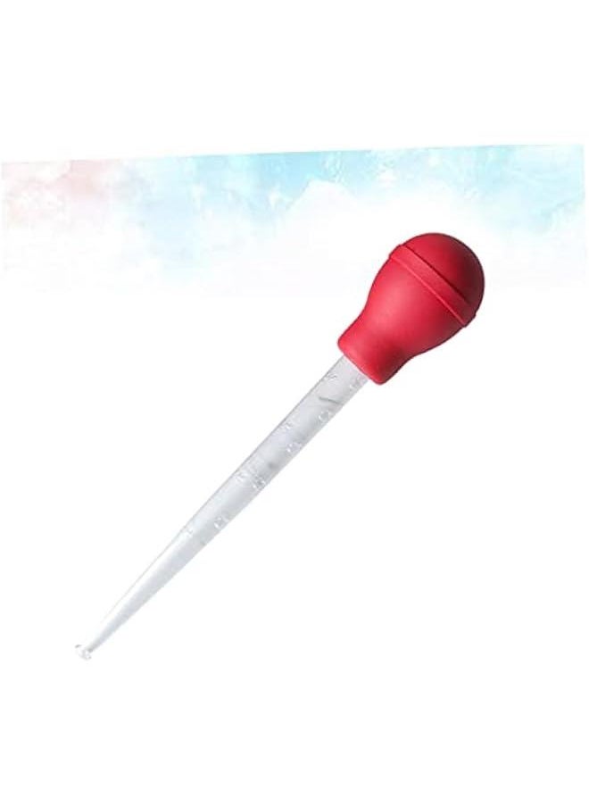 1pc Barbecue Seasoning Fluid Silicone Turkey Baster Glass Turkey Baster Liquid Baster Silicone Light Bulbs Seasoning Tube Meat Baster Lab Bread Roast