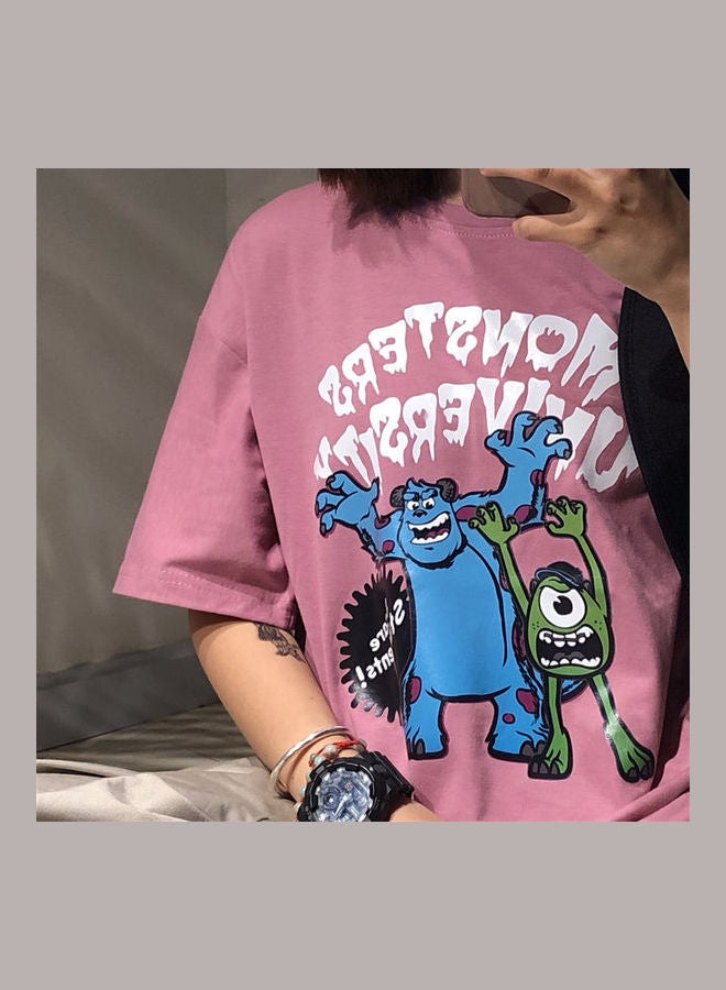 Monster University Printed T-Shirt Pink/Blue/Green