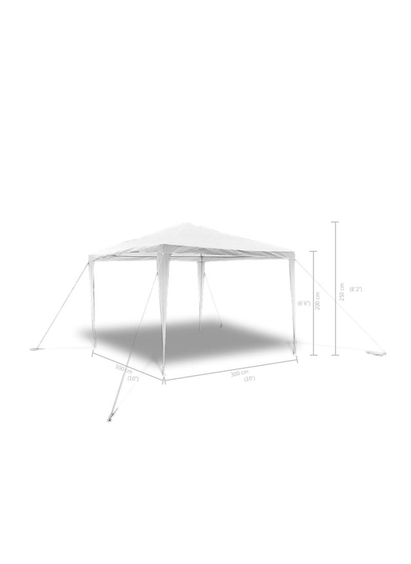 Stylish Garden Gazebo 3 x 3m Pyramid-Roof Garden Gazebo Pavilion