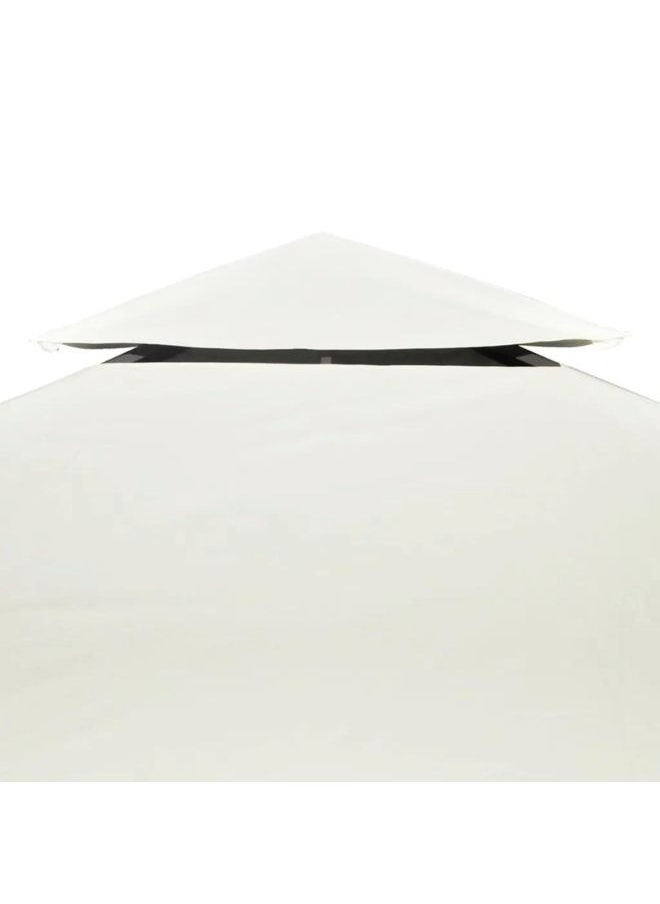 Modern Stylish Gazebo Cover Canopy Replacement 310 g/m Cream White 3 x 4 m