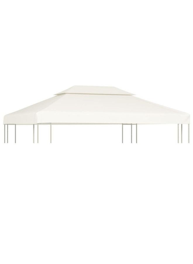 Modern Stylish Gazebo Cover Canopy Replacement 310 g/m Cream White 3 x 4 m