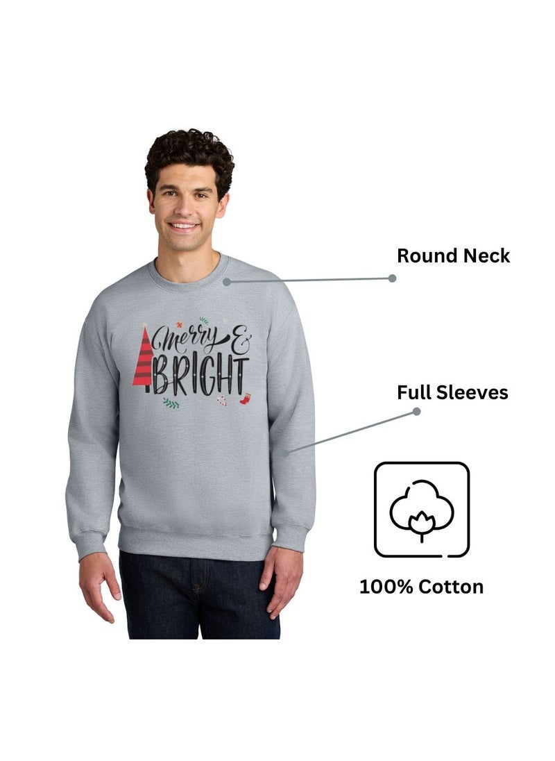 Men’s Christmas Sweatshirt–Soft And Warm Long Sleeve Sweatshirts–Perfect For Holiday Celebrations And Christmas Parties–Great For Husbands,Boyfriends,Brothers