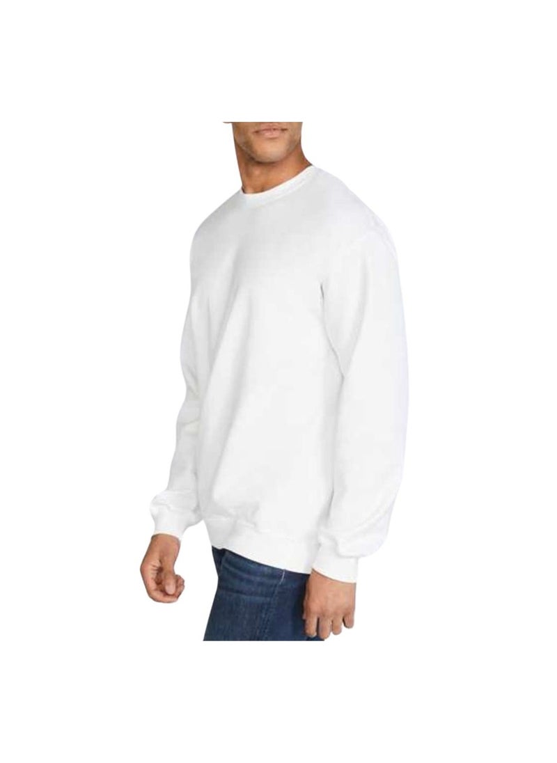 Sweatshirt For Men-Warm Fleece Round Neck Sweatshirt,Long Sleeve-Perfect For Winter,Stylish And Comfortable,Ideal For Daily Wear,Sports,Workouts