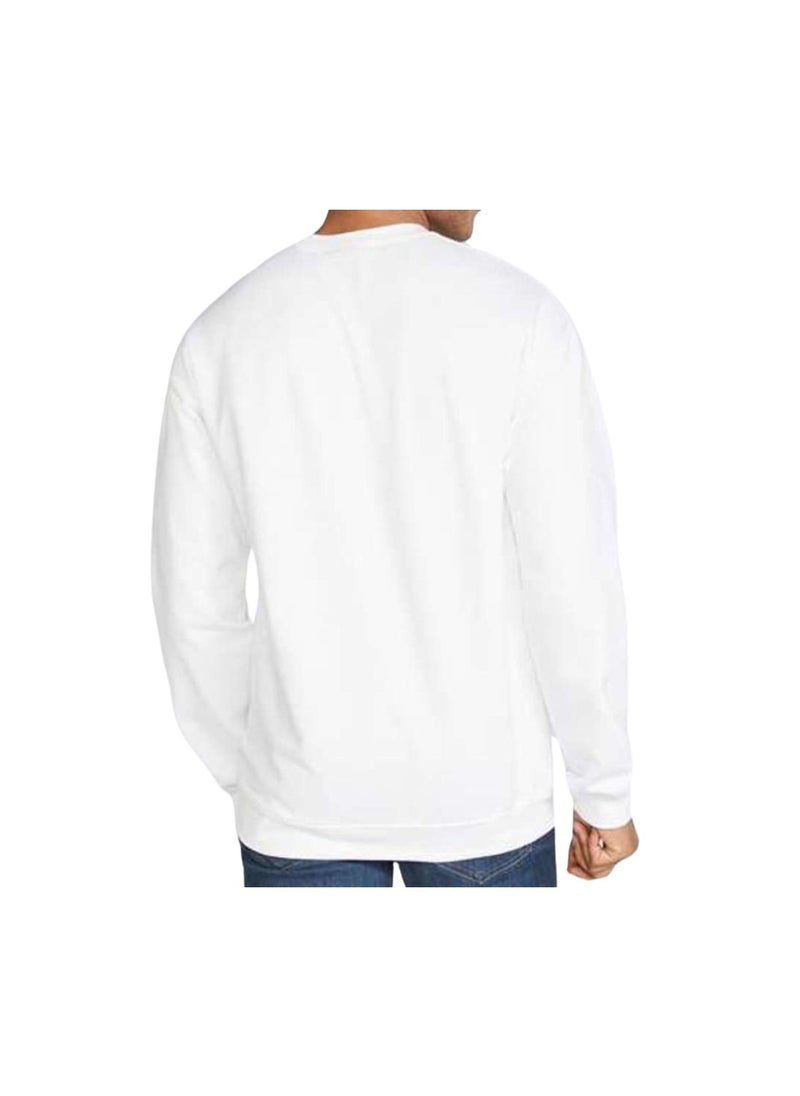 Sweatshirt For Men-Warm Fleece Round Neck Sweatshirt,Long Sleeve-Perfect For Winter,Stylish And Comfortable,Ideal For Daily Wear,Sports,Workouts