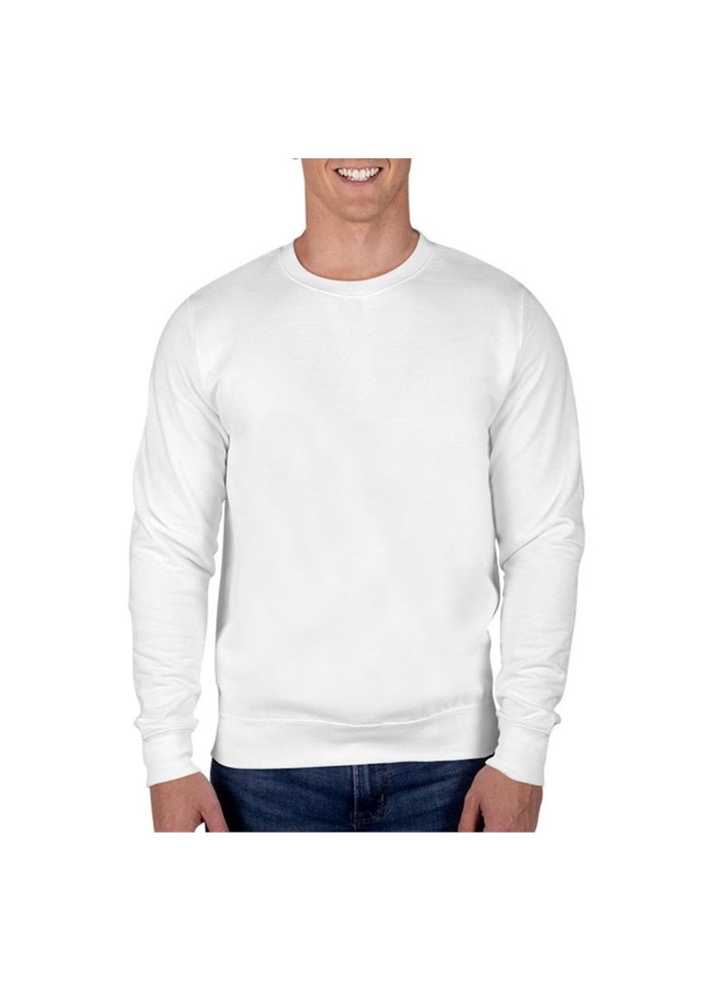 Sweatshirt For Men-Warm Fleece Round Neck Sweatshirt,Long Sleeve-Perfect For Winter,Stylish And Comfortable,Ideal For Daily Wear,Sports,Workouts