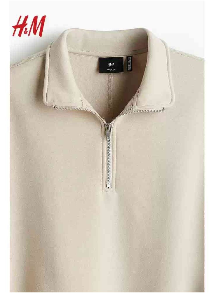 HM New Fashionable Casual Round Neck Loose American Long Sleeved Sweatshirt