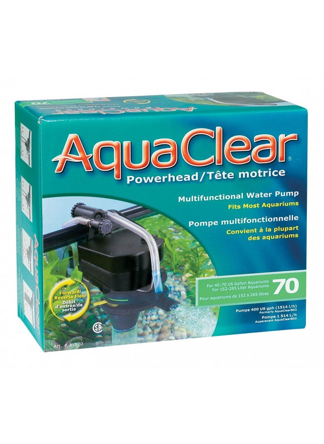 AquaClear 70 Powerhead, 400 Gallons per Hour, UL Listed