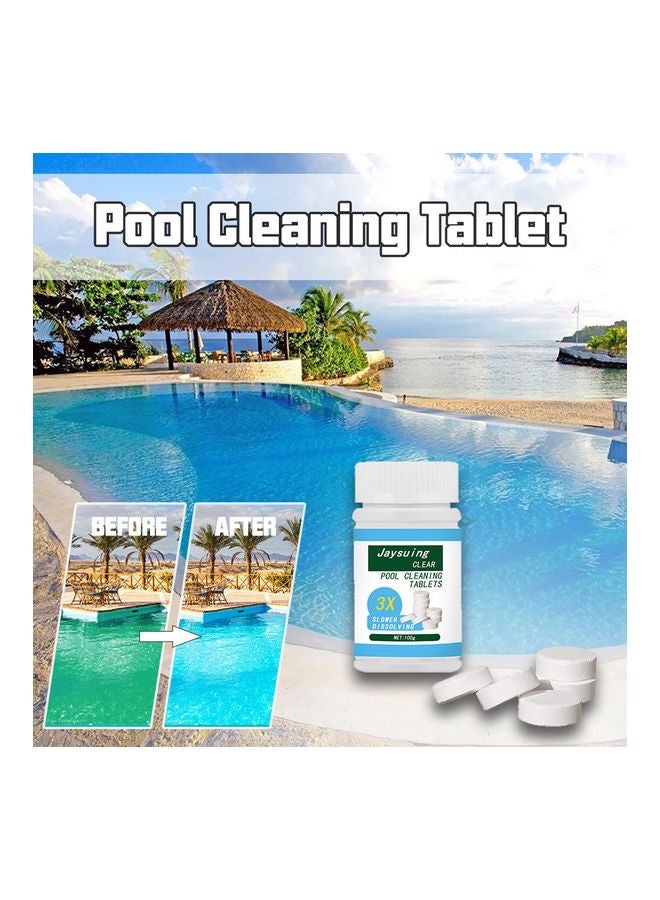 Swimming Pool Cleaning Tablets White