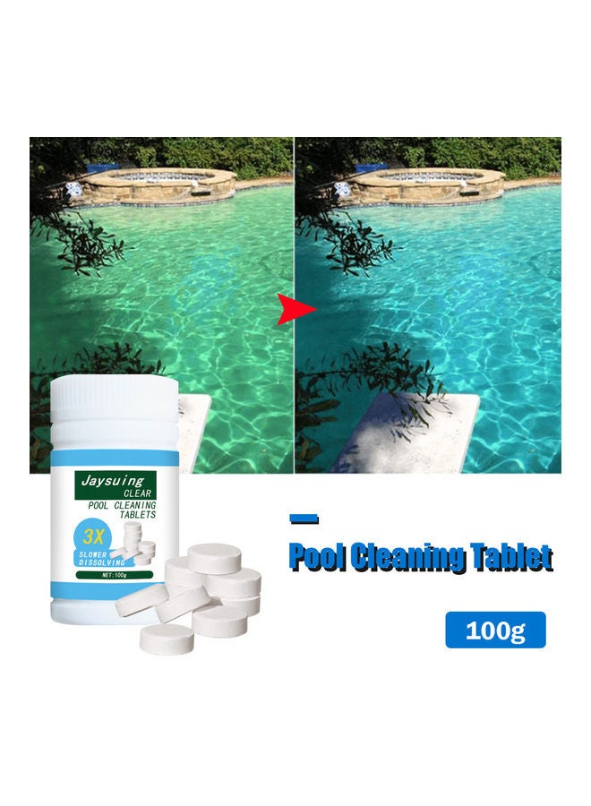 Swimming Pool Cleaning Tablets White