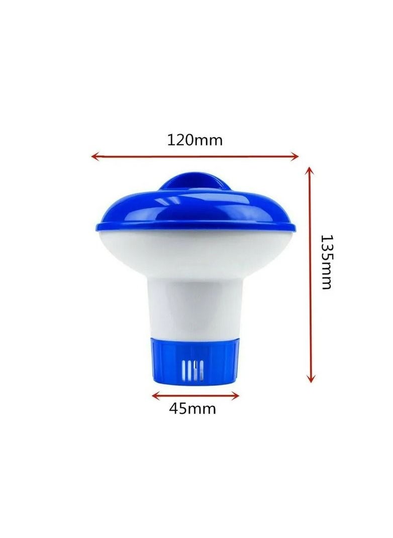 1-Piece Automatic Floating Chlorine Chemical Tablet Dispenser For Swimming Pool Spa