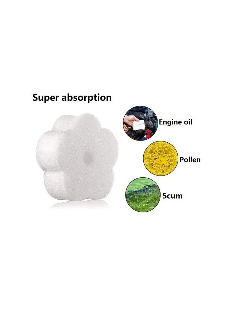 10-Pieces Oil Absorbing Sponge,Swimming Pools/Hot Tub/Spa Dirt Scum Cleaner Absorber