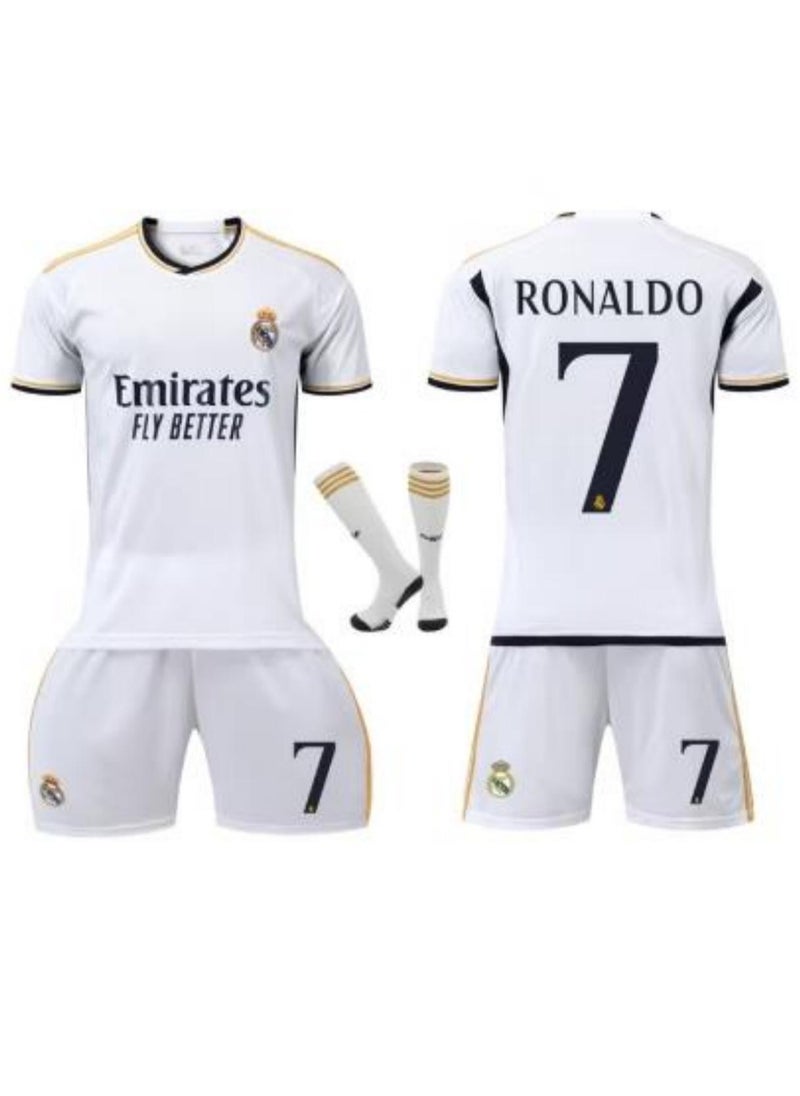 2024 Ronaldo #7 Football Jerseys Shirt Kids Soccer Training uniform Suit