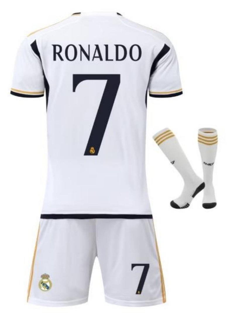 2024 Ronaldo #7 Football Jerseys Shirt Kids Soccer Training uniform Suit