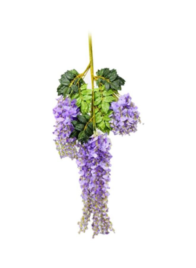 Hanging Artificial Flowers Purple/Green 110centimeter