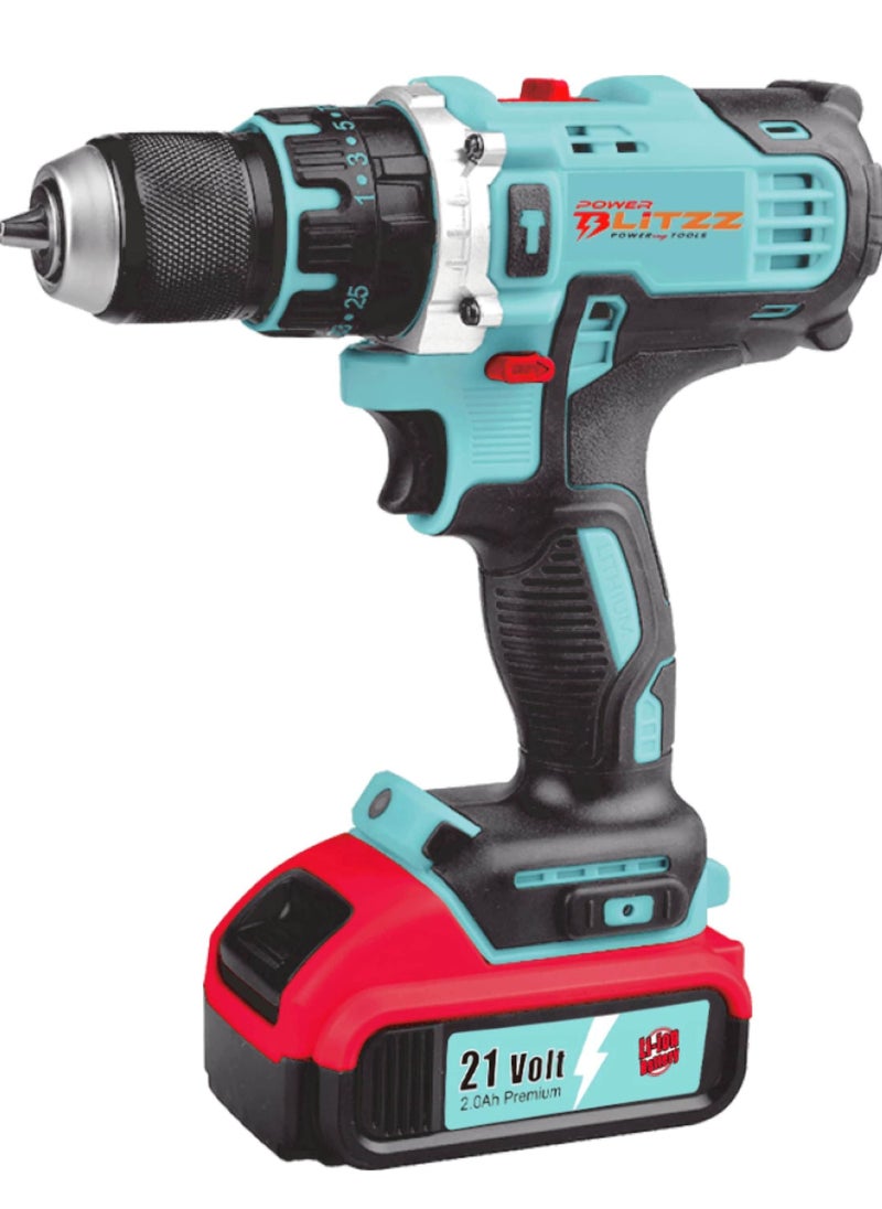 Cordless Drill 10mm 21v With Tools Batteries