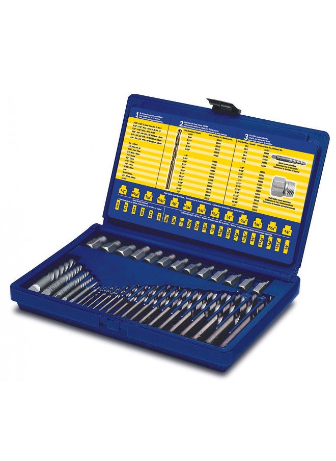 IRWIN Screw Extractor/ Drill Bit Set, 35-Piece (11135ZR)