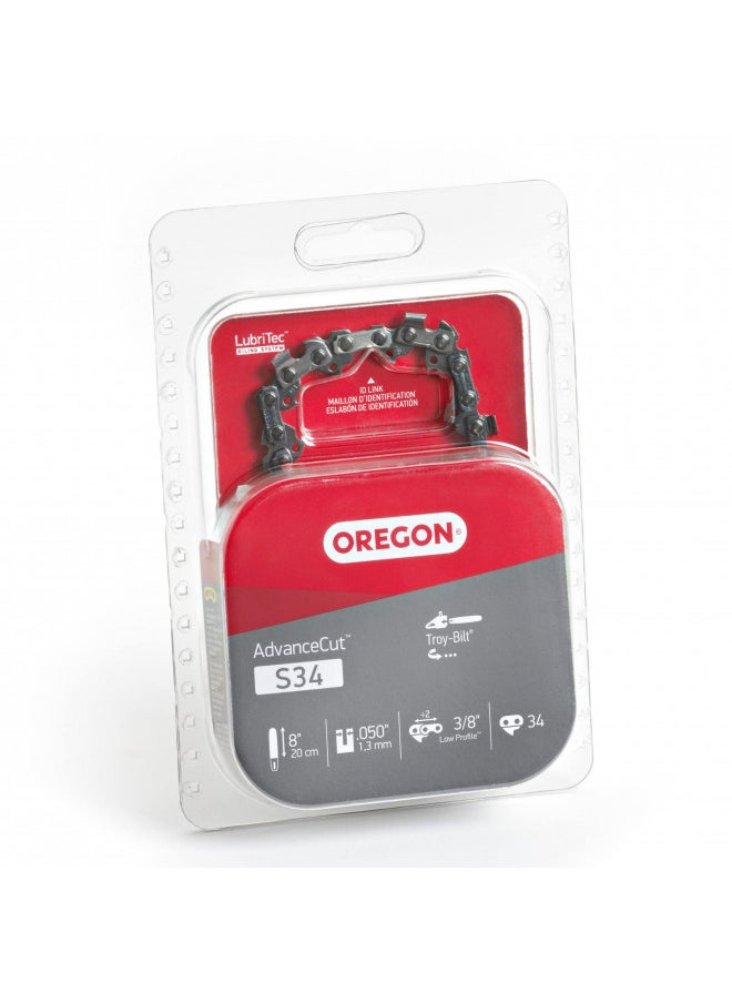 Oregon S34 AdvanceCut 8-Inch Replacement Polesaw Chain, 8