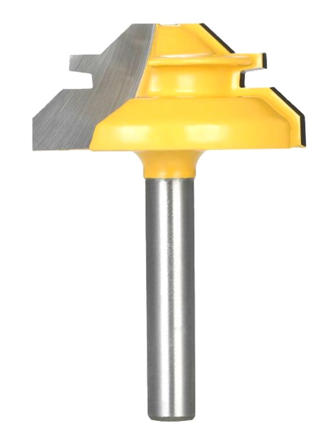 Small Lock Miter Router Bit Yellow/Grey/Silver