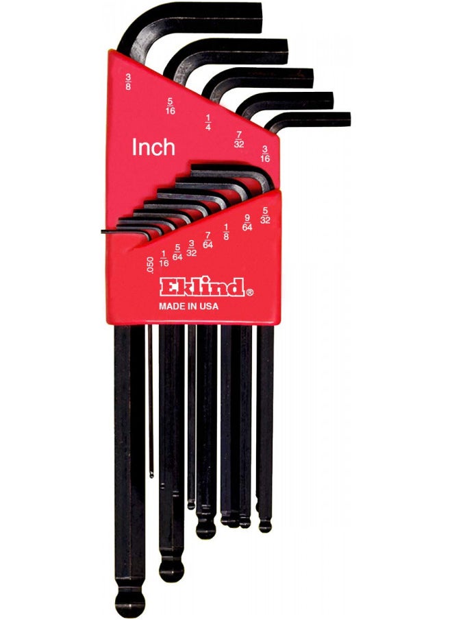 Eklind 13222 Ball-Hex L-Key allen wrench Combo- Inch / MM (2 sets 22pc), 22-piece set