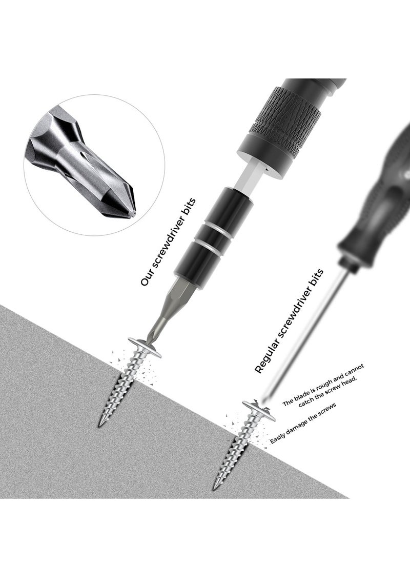 ProOne Screwdriver Set, 48 in 1 Mini Screwdriver, Magnetic Driver Bits Set, Set, S2 Alloy Steel Pocket Manual Screwdriver Tool Set, Repair Tool Kit - Aluminum Shell