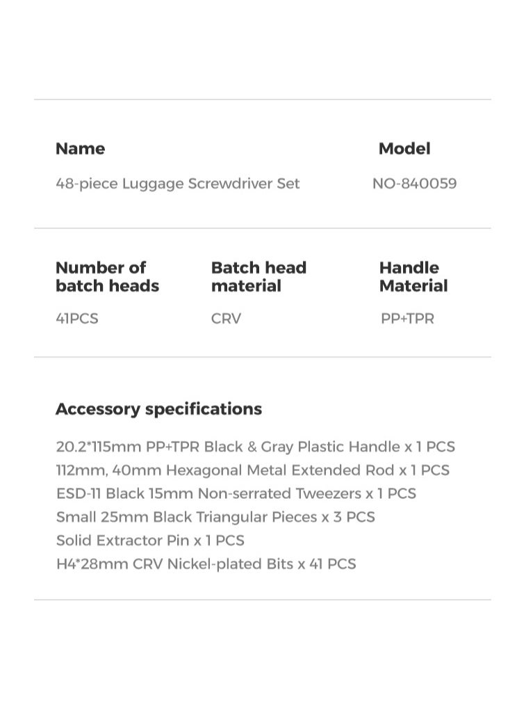 ProOne Screwdriver Set, 48 in 1 Mini Screwdriver, Magnetic Driver Bits Set, Set, S2 Alloy Steel Pocket Manual Screwdriver Tool Set, Repair Tool Kit - Aluminum Shell