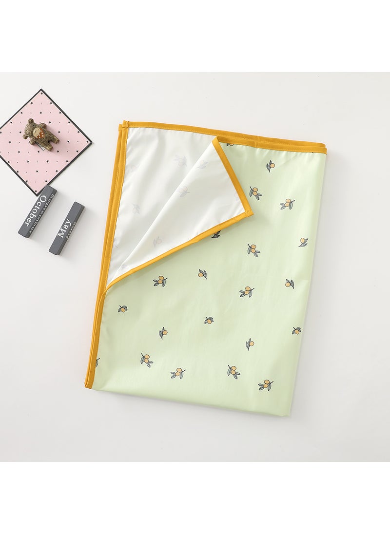 Korean Dottodot Baby Waterproof Pad Breathable OvernightDiaphragm pad green olive branch Diaphragm pad green olive branch