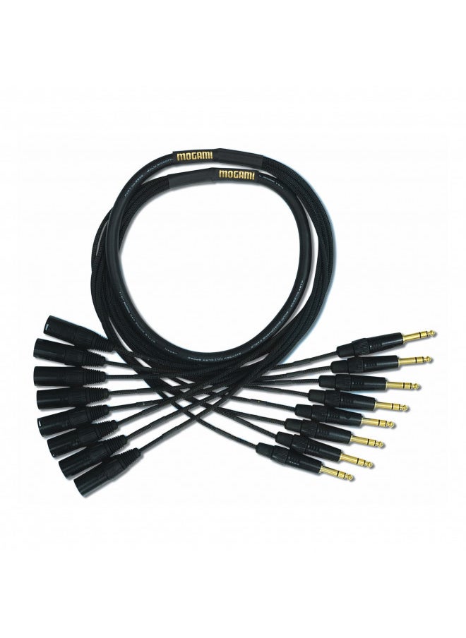 Mogami Gold 8 TRS-XLRM-05 Audio Adapter Snake Cable, 8 Channel Fan-Out, 1/4