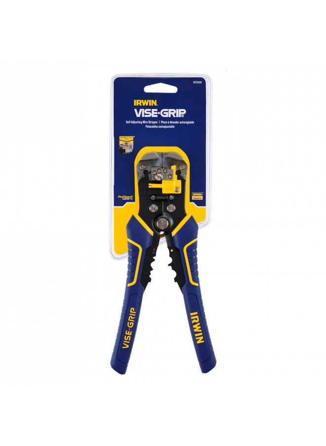 IRWIN VISE-GRIP Wire Stripper, 2 inch Jaw, Cuts 10-24 AWG, ProTouch Grip for Maximum Comfort (2078300)