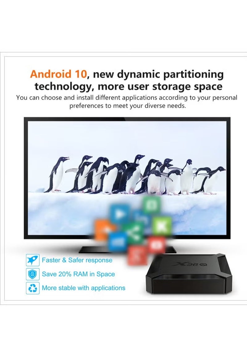 X96Q Android 10.0 TV Box – Allwinner H313 Quad-Core, 16GB Storage for Enhanced Streaming