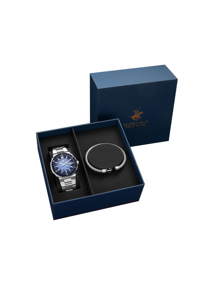 BEVERLY HILLS POLO CLUB Men's Analog Dark Blue Dial Watch - BP3655X.303