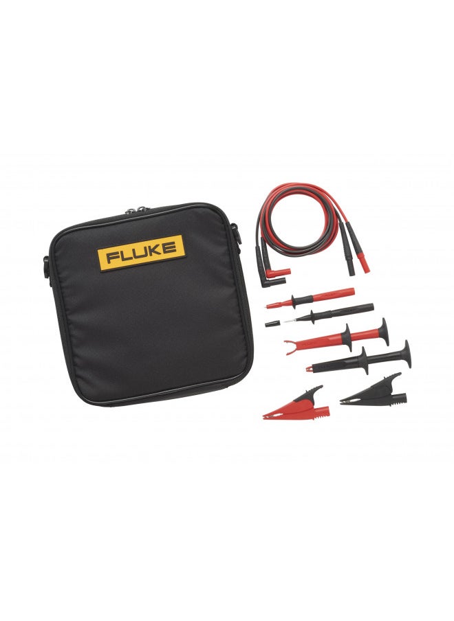 Fluke TLK-220 SureGrip Industrial Test Lead Kit with Zippered Vinyl Carry Case