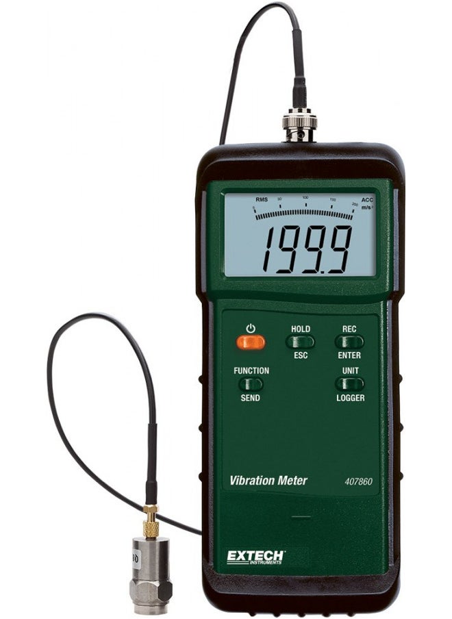 Extech 407860 Heavy Duty Vibration Meter, 39 Inch